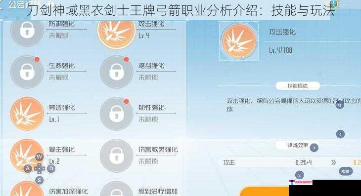 刀剑神域黑衣剑士王牌弓箭职业分析介绍：技能与玩法