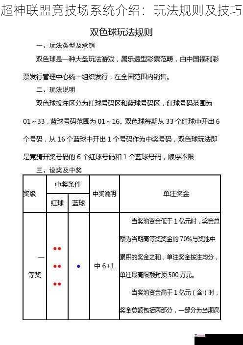 超神联盟竞技场系统介绍：玩法规则及技巧