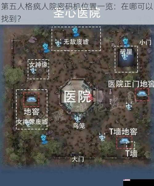 第五人格疯人院密码机位置一览：在哪可以找到？