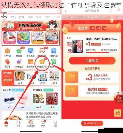 纵横无双礼包领取方法：详细步骤及注意事项