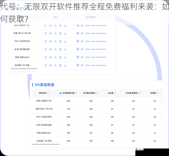 代号：无限双开软件推荐全程免费福利来袭：如何获取？