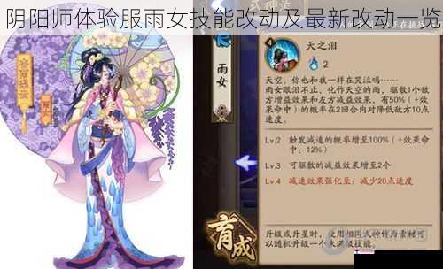 阴阳师体验服雨女技能改动及最新改动一览