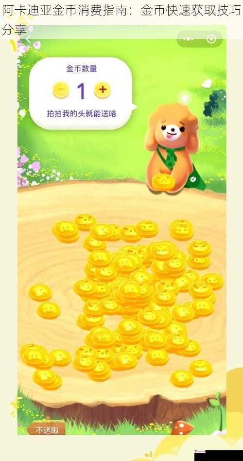 阿卡迪亚金币消费指南：金币快速获取技巧分享