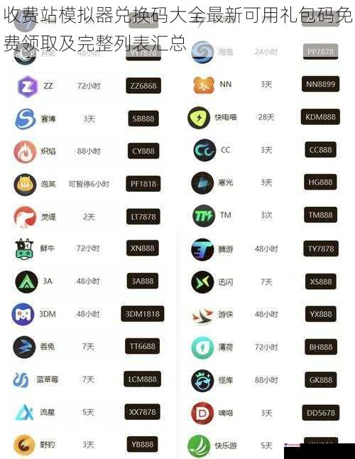 收费站模拟器兑换码大全最新可用礼包码免费领取及完整列表汇总