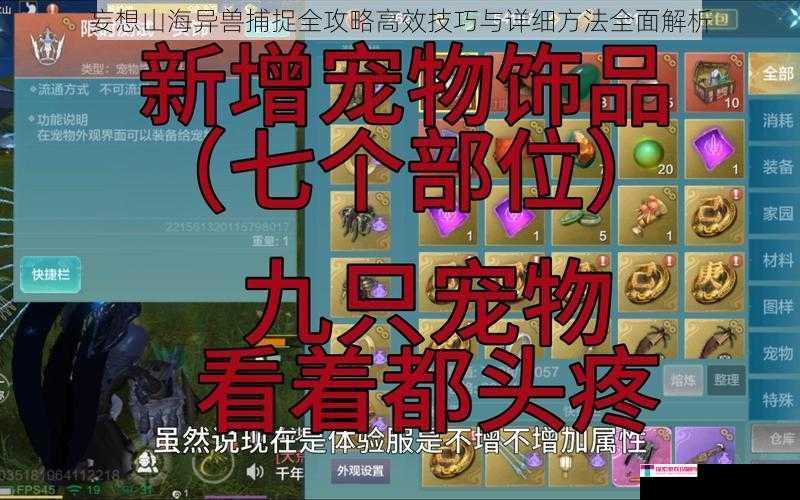 妄想山海异兽捕捉全攻略高效技巧与详细方法全面解析